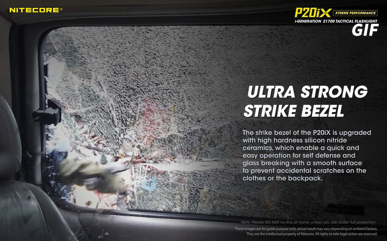 Nitecore P20iX USB - C oppladbar taktisk lommelykt 4000 lumen med 5000mAh batteri - HzConnect