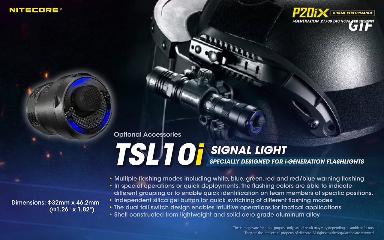 Nitecore P20iX USB - C oppladbar taktisk lommelykt 4000 lumen med 5000mAh batteri - HzConnect