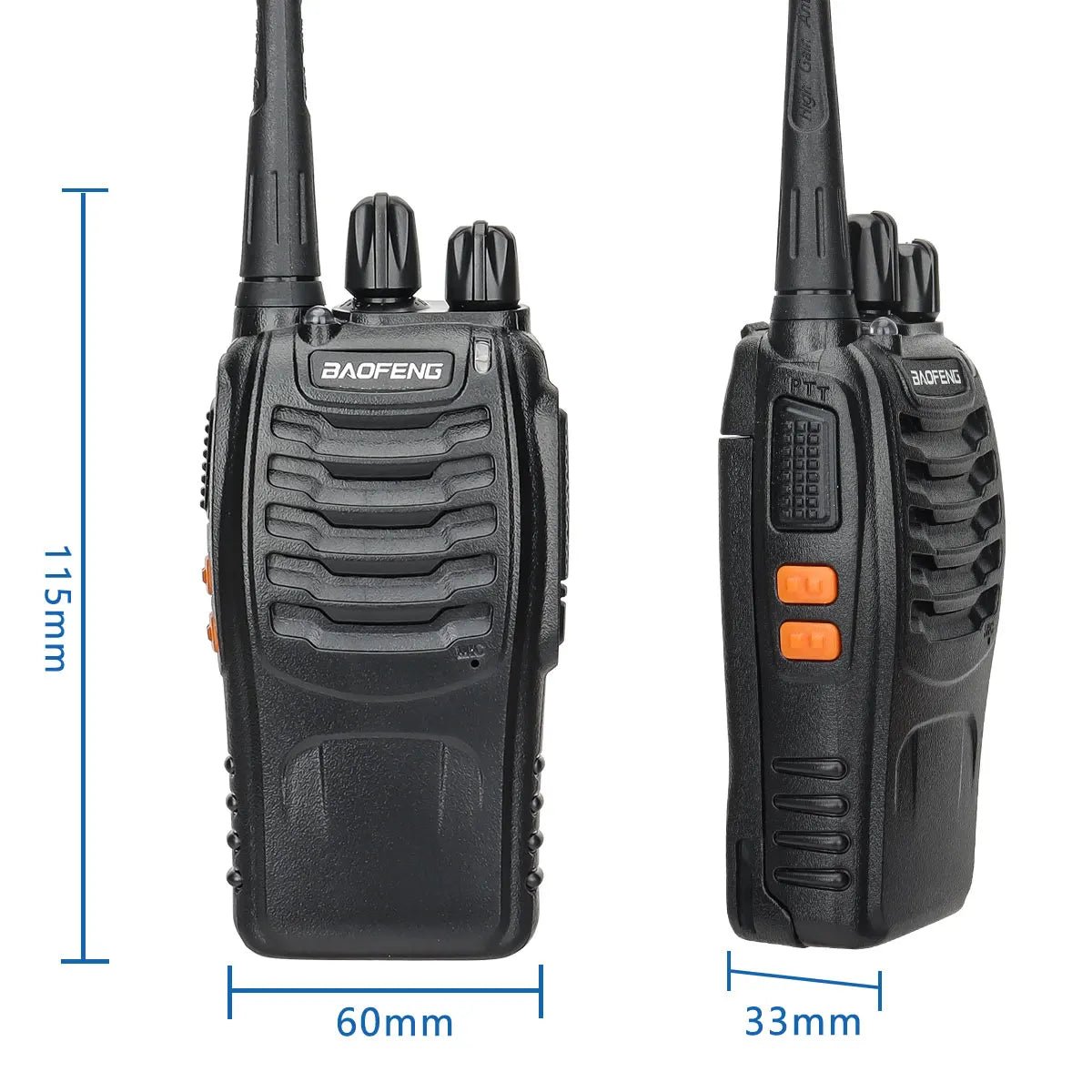Baofeng BF-888S V2 2 stk walkie talkies med klar lyd og robust design