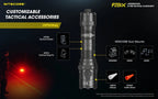 Nitecore P20iX USB - C oppladbar taktisk lommelykt 4000 lumen med 5000mAh batteri - HzConnect