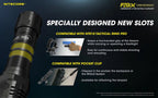 Nitecore P20iX USB - C oppladbar taktisk lommelykt 4000 lumen med 5000mAh batteri - HzConnect